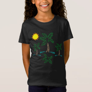 Camiseta Palmeras Con Chicas Solares Tee