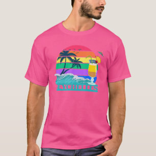 Camiseta Palmeras De Cocktail De Seychelles Travel Beach Bu