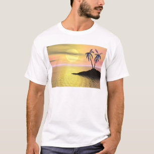 Camiseta Palmeras de la puesta del sol