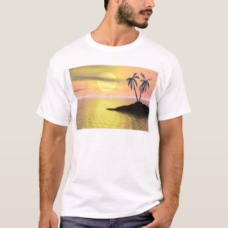 Camiseta Palmeras de la puesta del sol