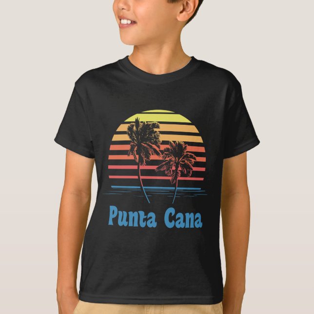 Camiseta Palmeras de la puesta del sol de la República (Anverso)