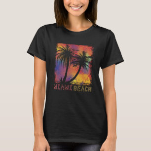 Camiseta Palmeras de Miami Beach Florida Vacation Beach Oce