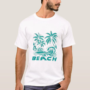 Camiseta Palmeras de pie junto al mar
