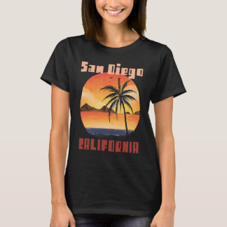Camiseta Palmeras de San Diego California Vacaciones Playa 