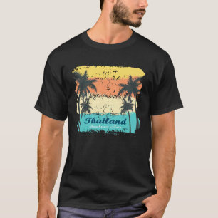 Camiseta Palmeras de Tailandia que se balancean en la playa