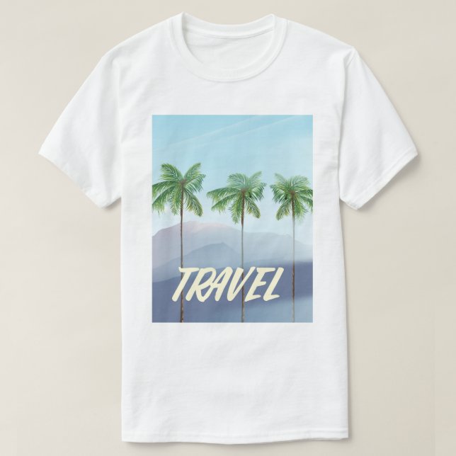 Camiseta Palmeras de viaje (Diseño del anverso)