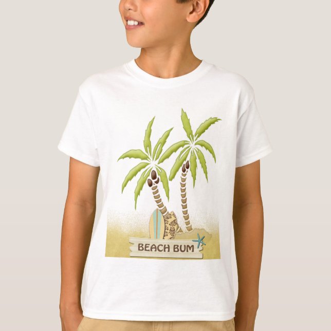 Camiseta Palmeras del vago de la playa (Anverso)