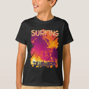 Camiseta Palmeras Delaware Vacaciones Playa Océano 
