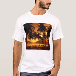 Camiseta Palmeras en la noche Barbados