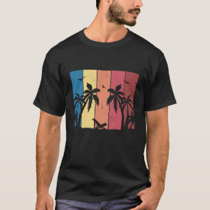 Camiseta Palmeras retro con solárium con palmeras