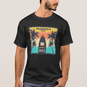 Camiseta Palmeras Tahiti Surfing Waves Polinesia Surf Pacíf