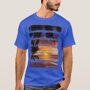 Camiseta Palmeras Tropical Sunset Beach