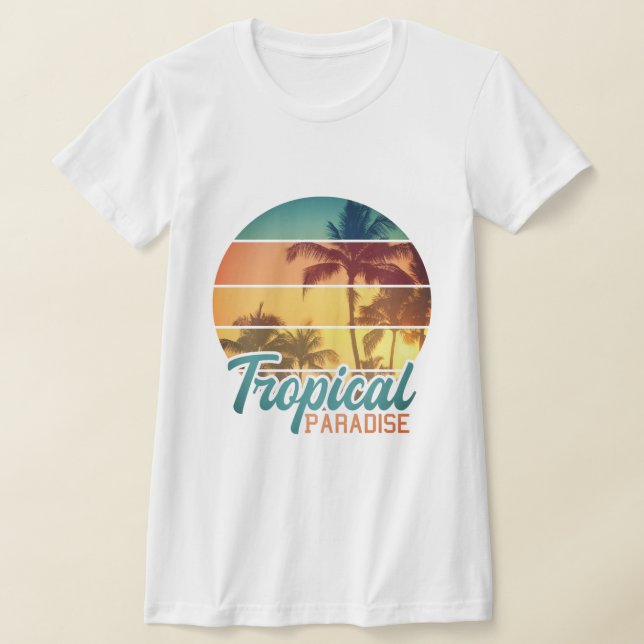 Camiseta palmeras tropicales (Distribución)