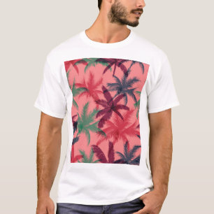 Camiseta Palmeras Tropicales: Patrón sin Marea