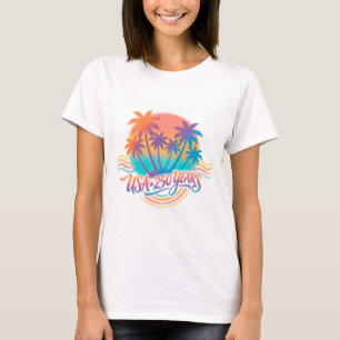 Camiseta Palmeras USA 250 años Patriótico Desierto Amanecer