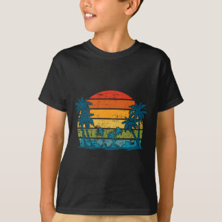 Camiseta Palmeras vacaciones de verano isla tropical retro