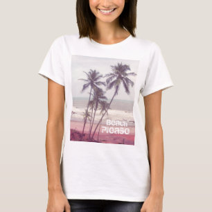 Camiseta palmeras, verano, playa por favor