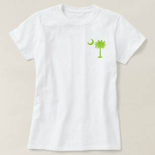 Camiseta Palmetto del bolsillo de la verde lima
