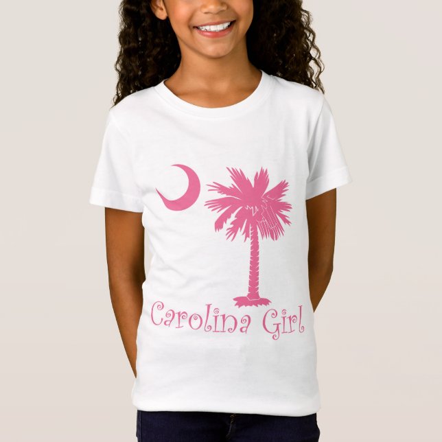 Camiseta Palmetto rosado del chica de Carolina (Anverso)