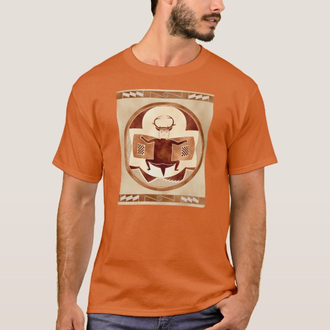 Camiseta Palo-Ciervo-Bisonte-Man de Mimbres (Anverso)