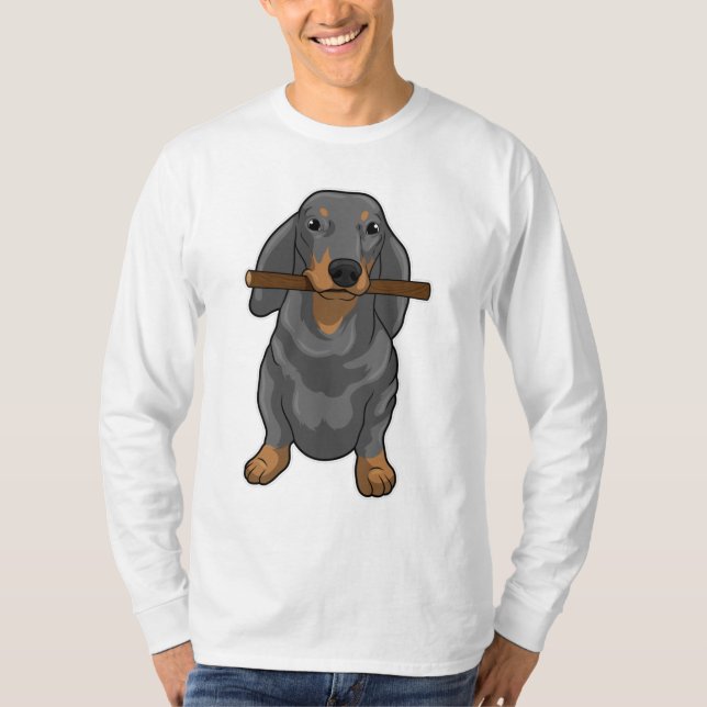 Camiseta Palo Dachshund (Anverso)