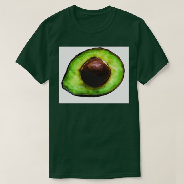 Camiseta Palo de aguacate con medio aceite 1 (Diseño del anverso)