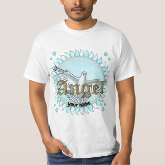 Camiseta Palo de ángel azul cristiano