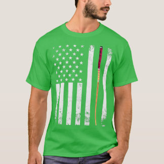 Camiseta Palo de billar de bandera estadounidense