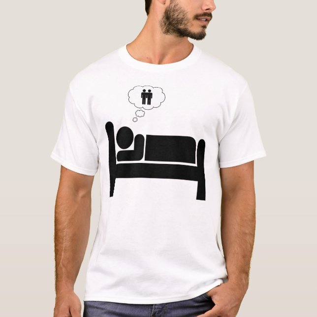 Camiseta palo de dormir. (Anverso)