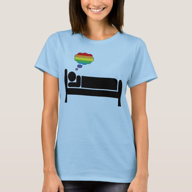 Camiseta palo de dormir. (Anverso)