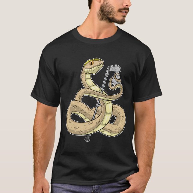 Camiseta Palo de golf de golf de serpiente (Anverso)