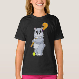 Camiseta Palo de hockey sobre campo de hipopótamo
