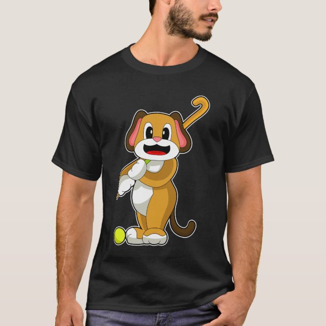 Camiseta Palo de hockey sobre canto (Anverso)