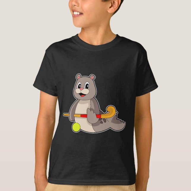 Camiseta Palo de hockey sobre césped de sellado (Anverso)