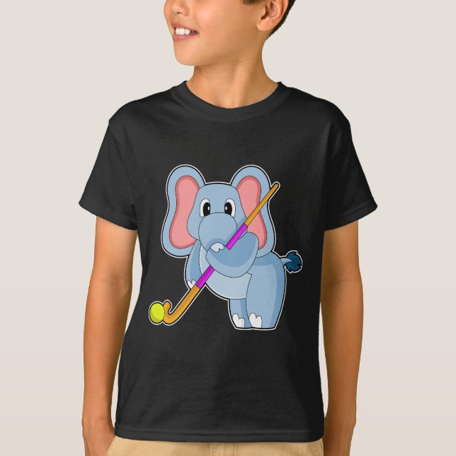 Camiseta Palo de hockey sobre elefante (Anverso)