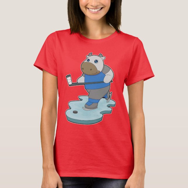 Camiseta Palo de hockey sobre hielo (Anverso)