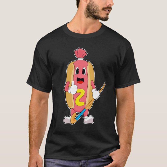 Camiseta Palo de hockey sobre hielo (Anverso)