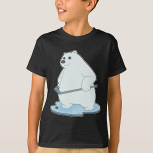 Camiseta Palo de hockey sobre hielo de oso polar