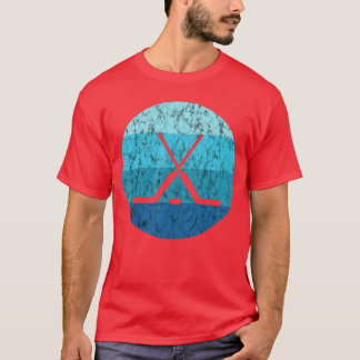 Camiseta Palo de Hockey sobre Hielo Deporte de Hockey Retro