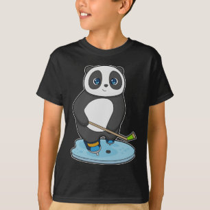 Camiseta Palo de hockey sobre hielo Panda Ice Hockey sobre 