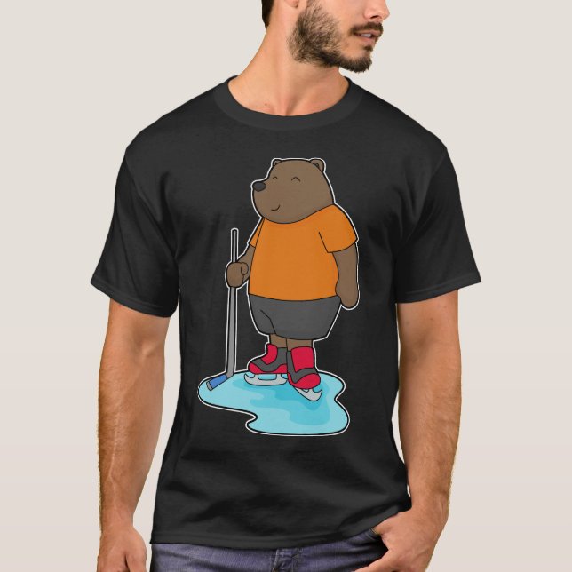 Camiseta Palo de hockey sobre hielo para hielo (Anverso)