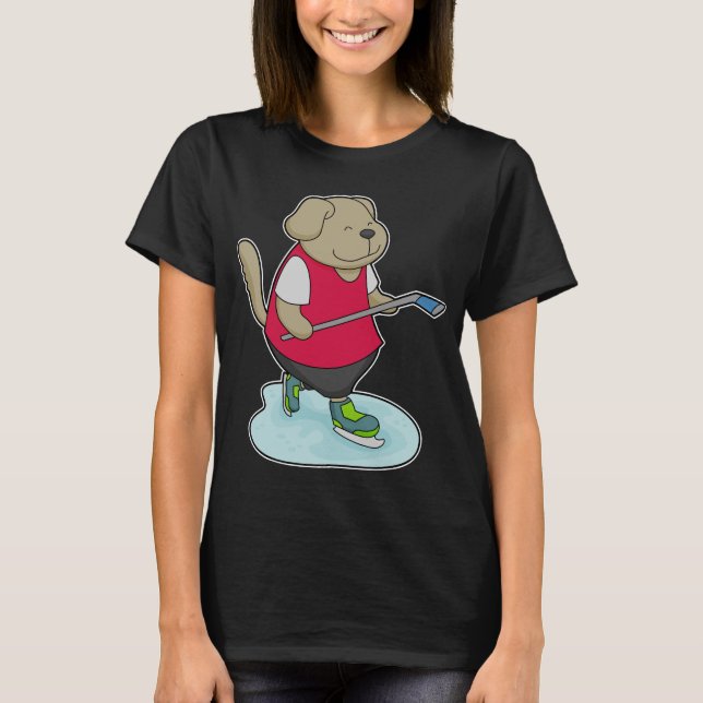 Camiseta Palo de hockey sobre hielo sobre hielo (Anverso)