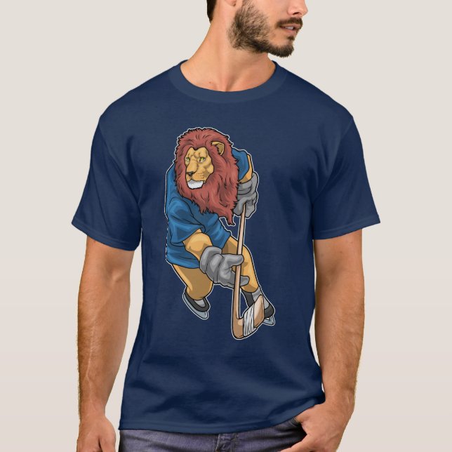 Camiseta Palo de hockey sobre hielo sobre hielo (Anverso)