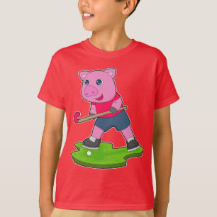 Camiseta Palo de hockey sobre hierba de cerdo