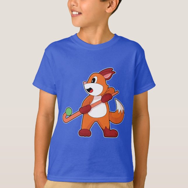 Camiseta Palo de hockey sobre hierba de Fox Field (Anverso)