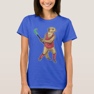 Camiseta Palo de hockey sobre hierba de Meerkat Field