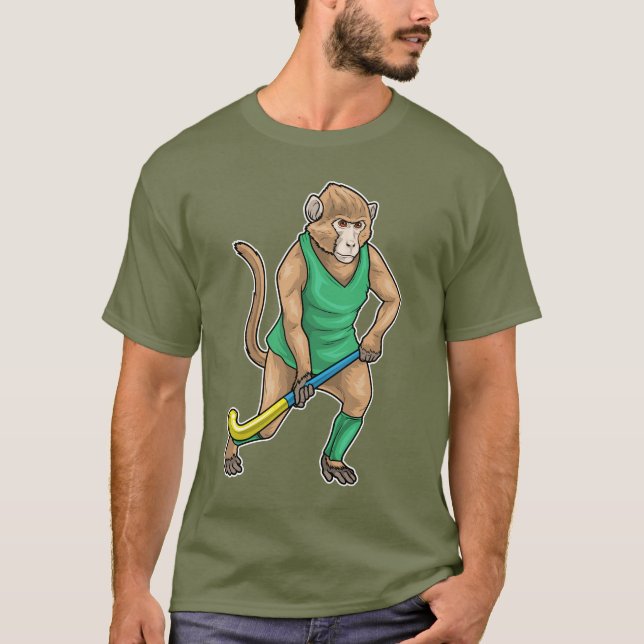 Camiseta Palo de hockey sobre hierba de Mono (Anverso)