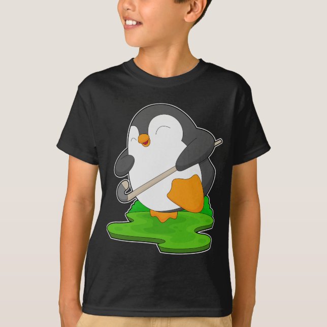 Camiseta Palo de hockey sobre hierba pingüino (Anverso)