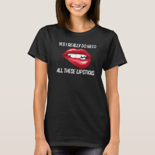 Camiseta Palo de labio para mujeres Chicas Lixiviación Lige