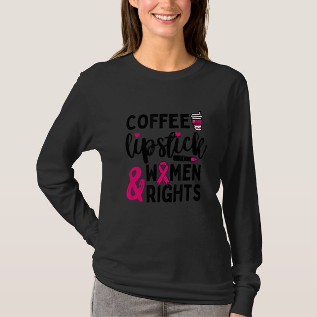 Camiseta Palo de labios de café y derechos de la mujer Femi (Anverso)